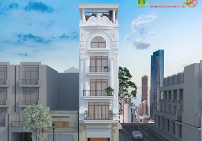 Nhà phố 6 tầng phong cách tân cổ điển Mr Thắng tại Thành phố Thanh Hóa 